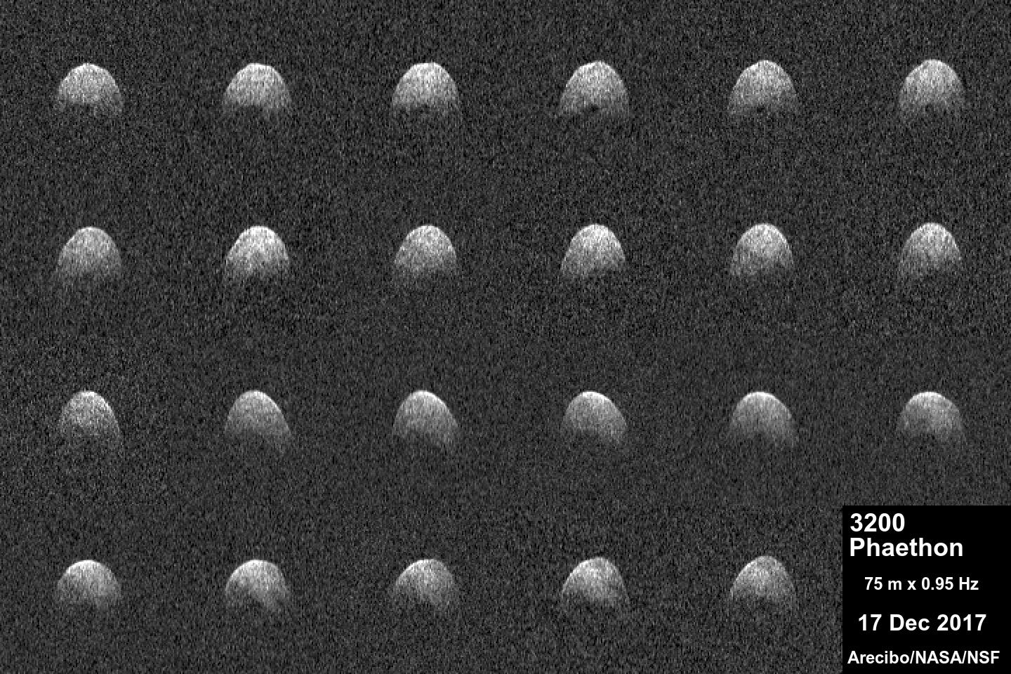 Immagini radar dell'asteroide _near-Earth_ 3200 Phaethon.