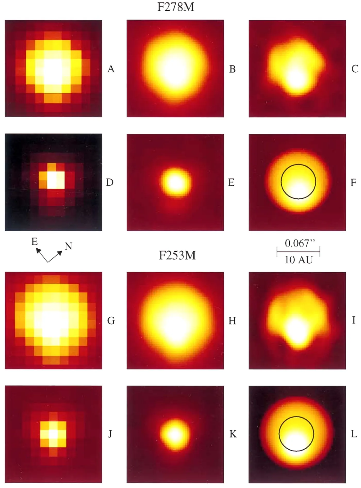 La cromosfera di Betelgeuse osservata da Hubble nell’ultravioletto.