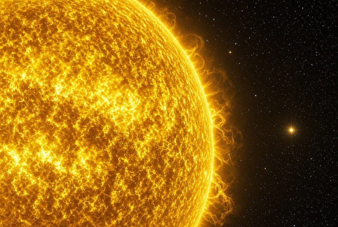 Rappresentazione artistica di Polaris e della sua compagna Polaris Ab